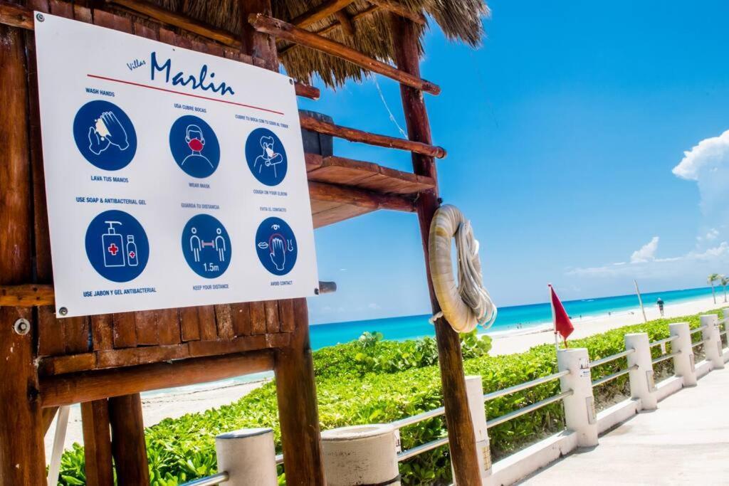 Ocean Front Villa Marlin, Best Location In Hotel Zone #109 坎昆 外观 照片